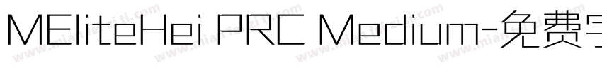 MEliteHei PRC Medium字体转换
